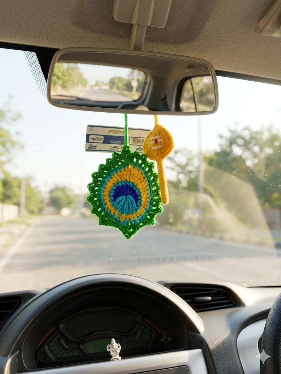 Peacock Feather Car Hanger