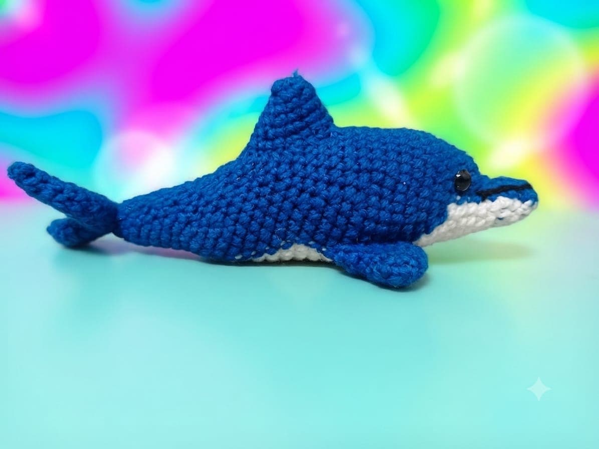 Blue Dolphin Amigurumi