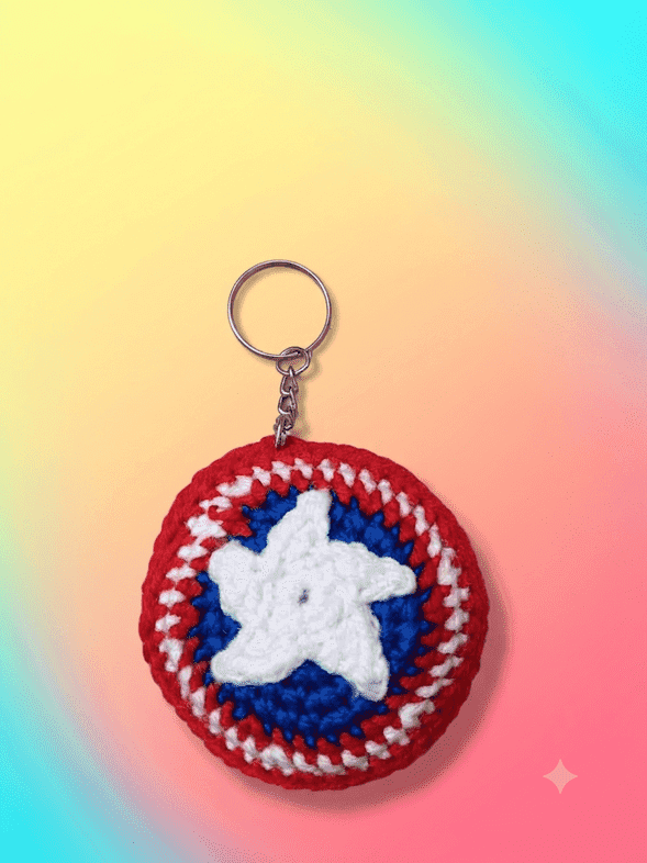 Captain America Shield Keychain